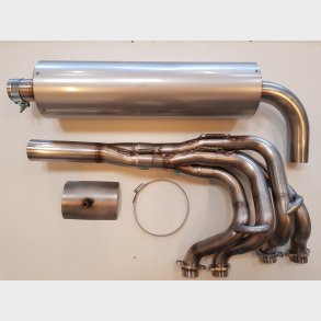 RACE UPGRADE 4-2-1 STAINLESS MANIFOLD WITH LINK PIPES AND TAPERED PRIMARIES